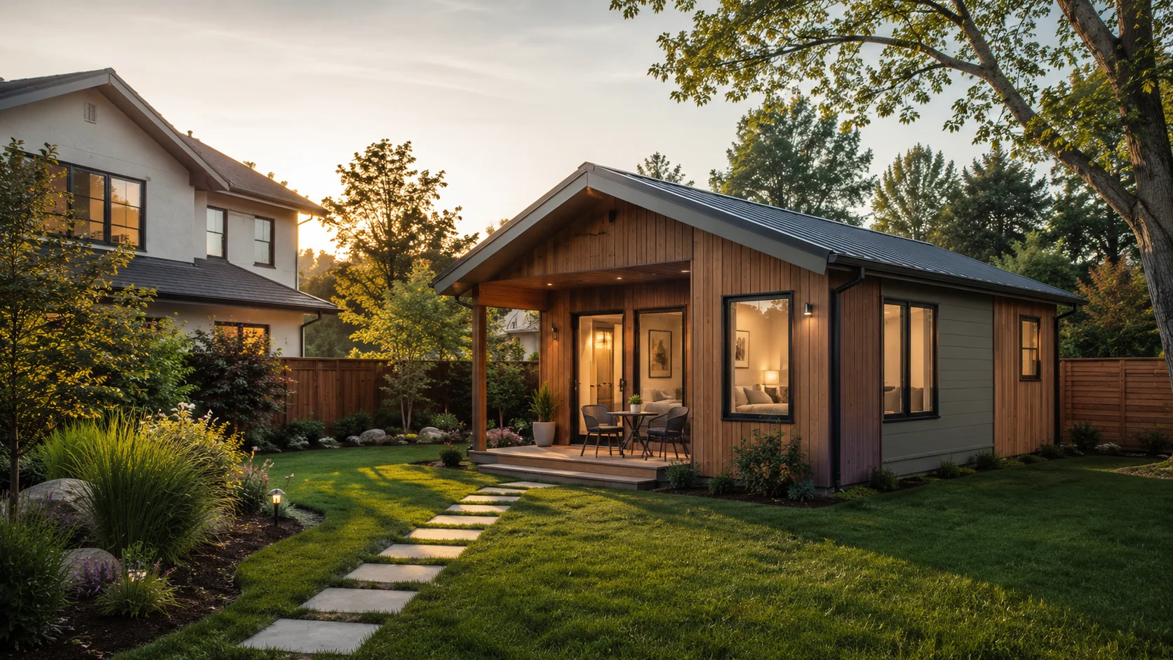 2-bedroom prefab ADU backyard cottage — Samara cost breakdown and all-in budget