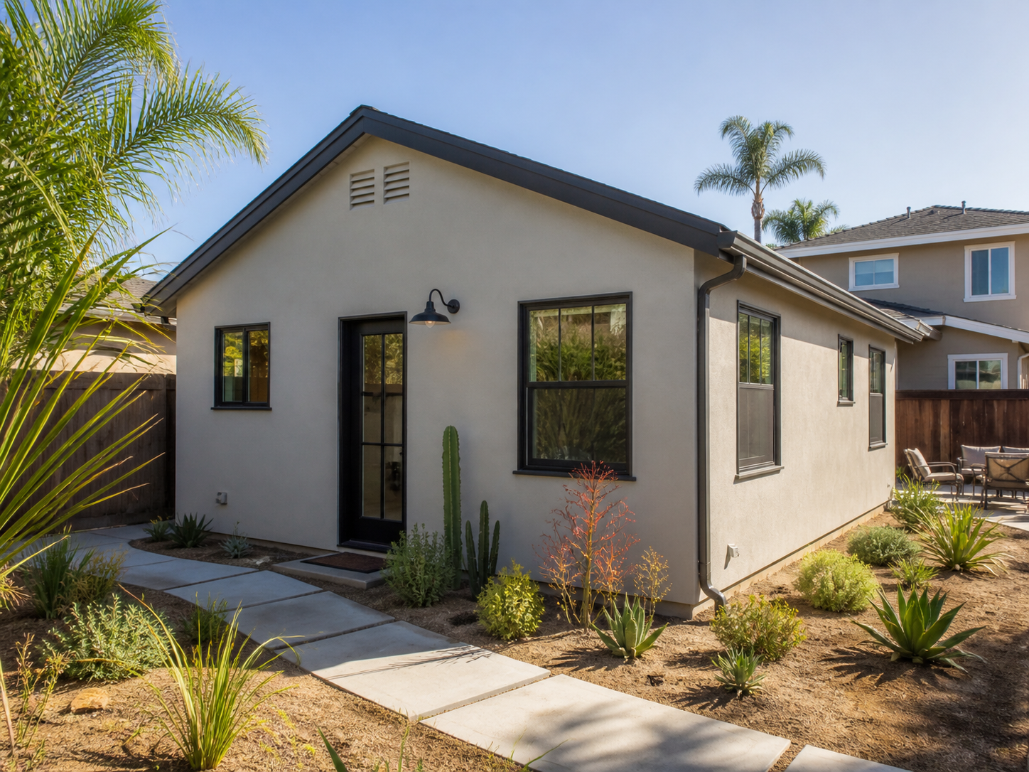 Four ADU types compared: detached, attached, garage conversion, and junior ADU (JADU).