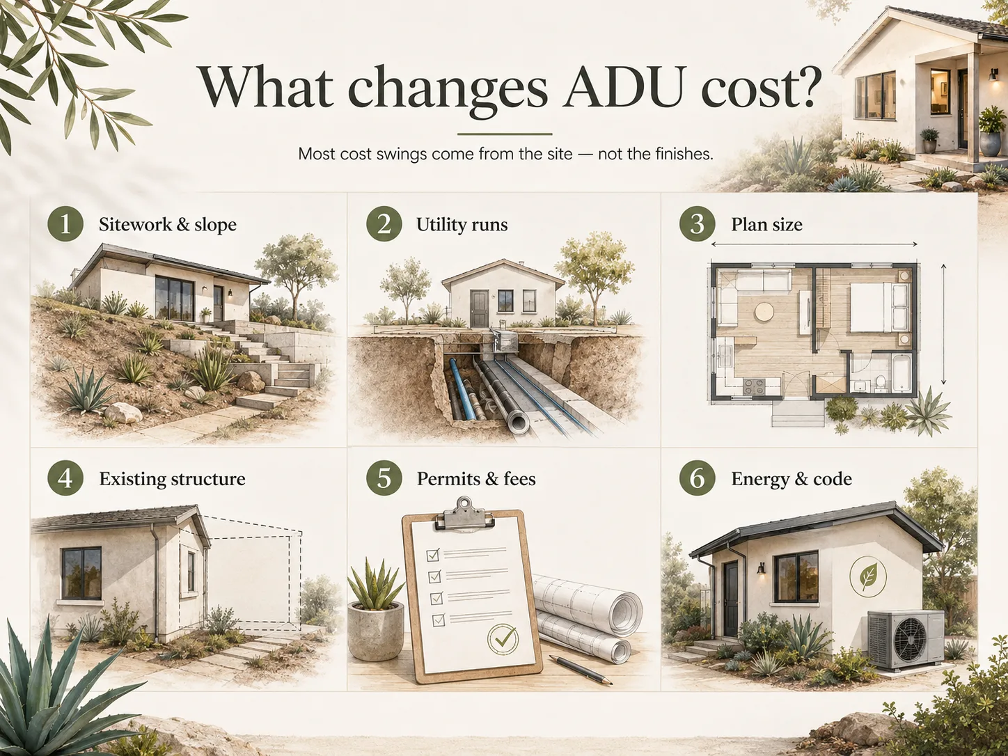 What changes ADU cost in La Mesa — key cost drivers for accessory dwelling units