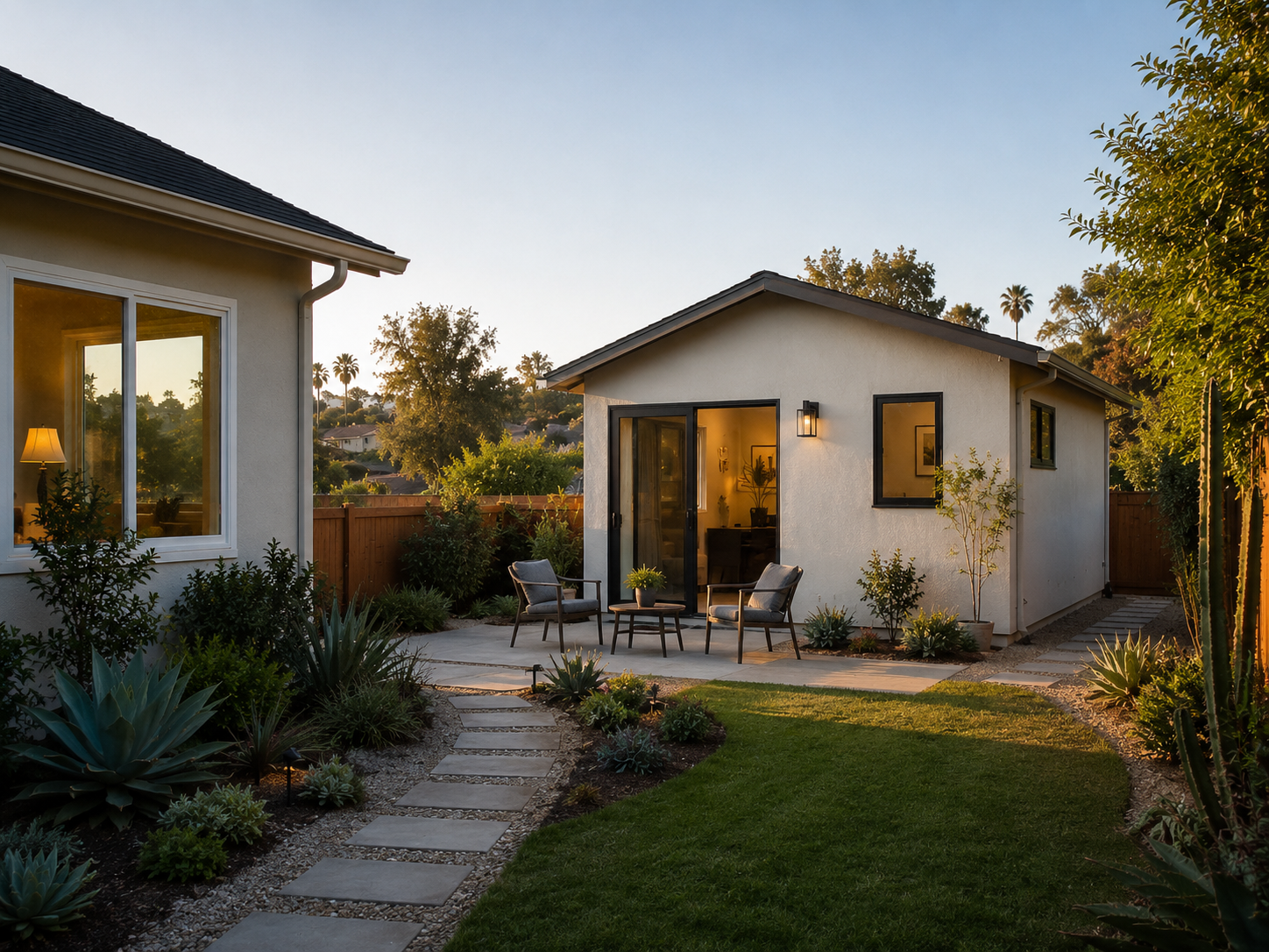 Completed detached ADU rental unit in Vista, California — The Dwelling Index